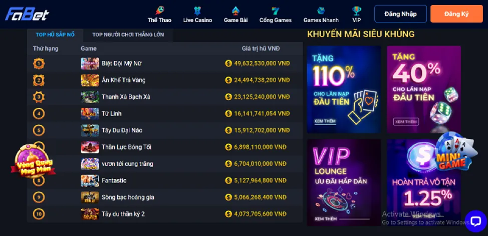 Kho game đa dạng của hy88 cổng game chính thức, bao gồm casino, bắn cá và thể thao